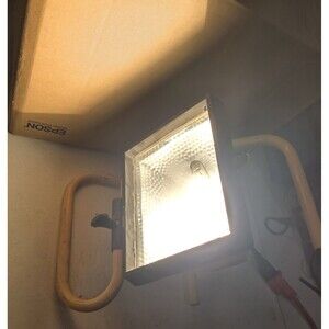 L20 500 Watt Portable Halogen Work Light 1 Count Pack of 1 Yellow